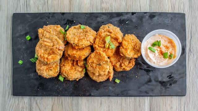 Spicy Fried Pickles.